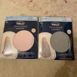 TWO NWT Halo SleepSack Swaddles